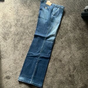 Armani wide leg Jean, darker wash